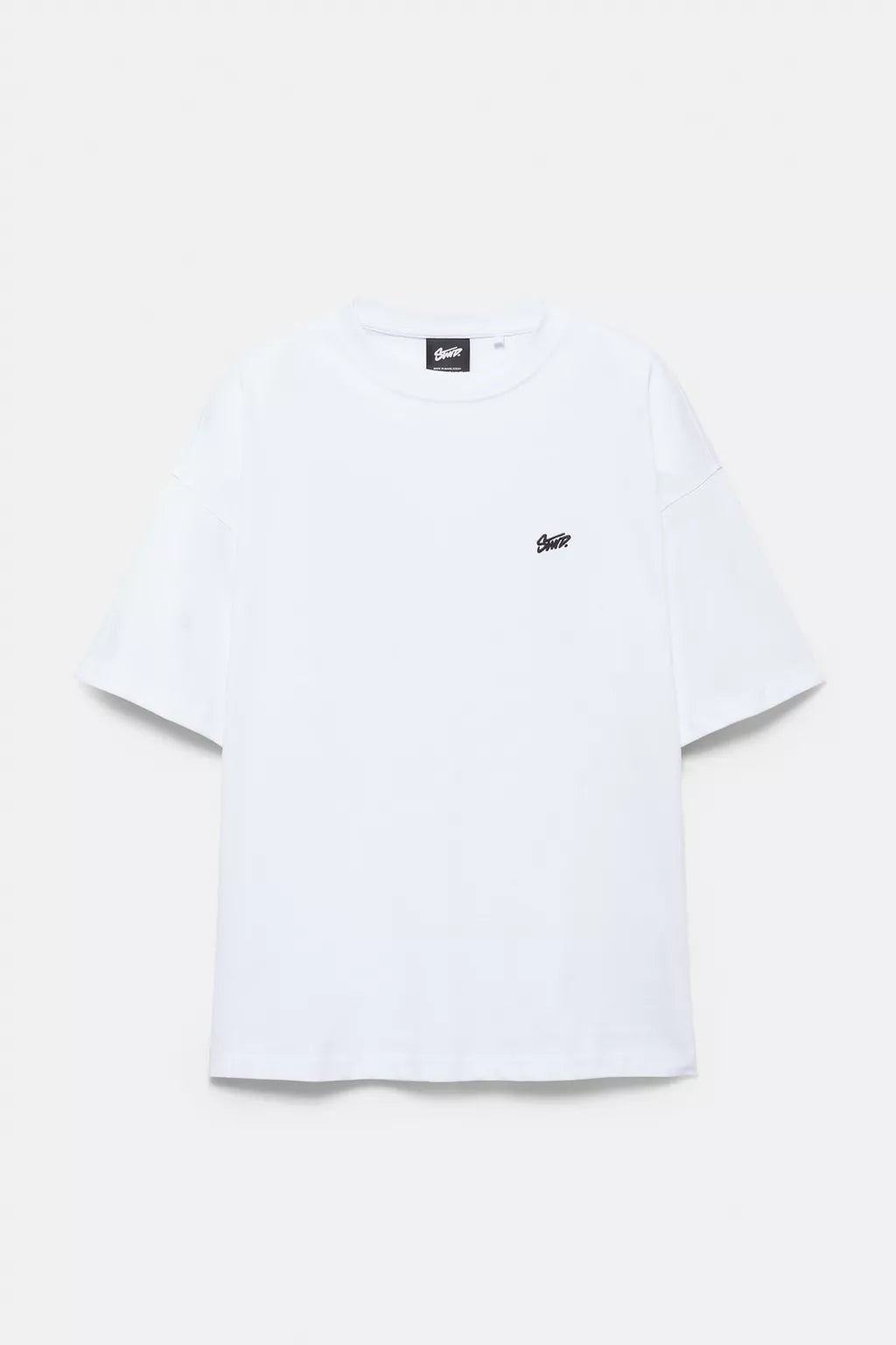 Playera boxy logo STWD Blanca