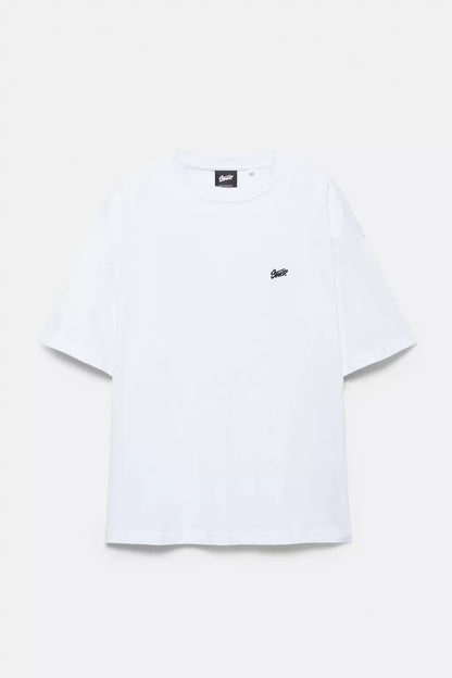 Playera boxy logo STWD Blanca