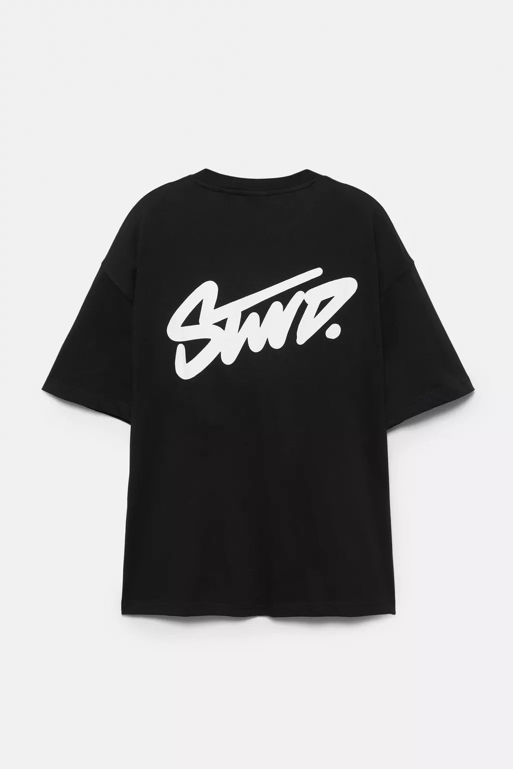 Playera boxy logo STWD Blanca